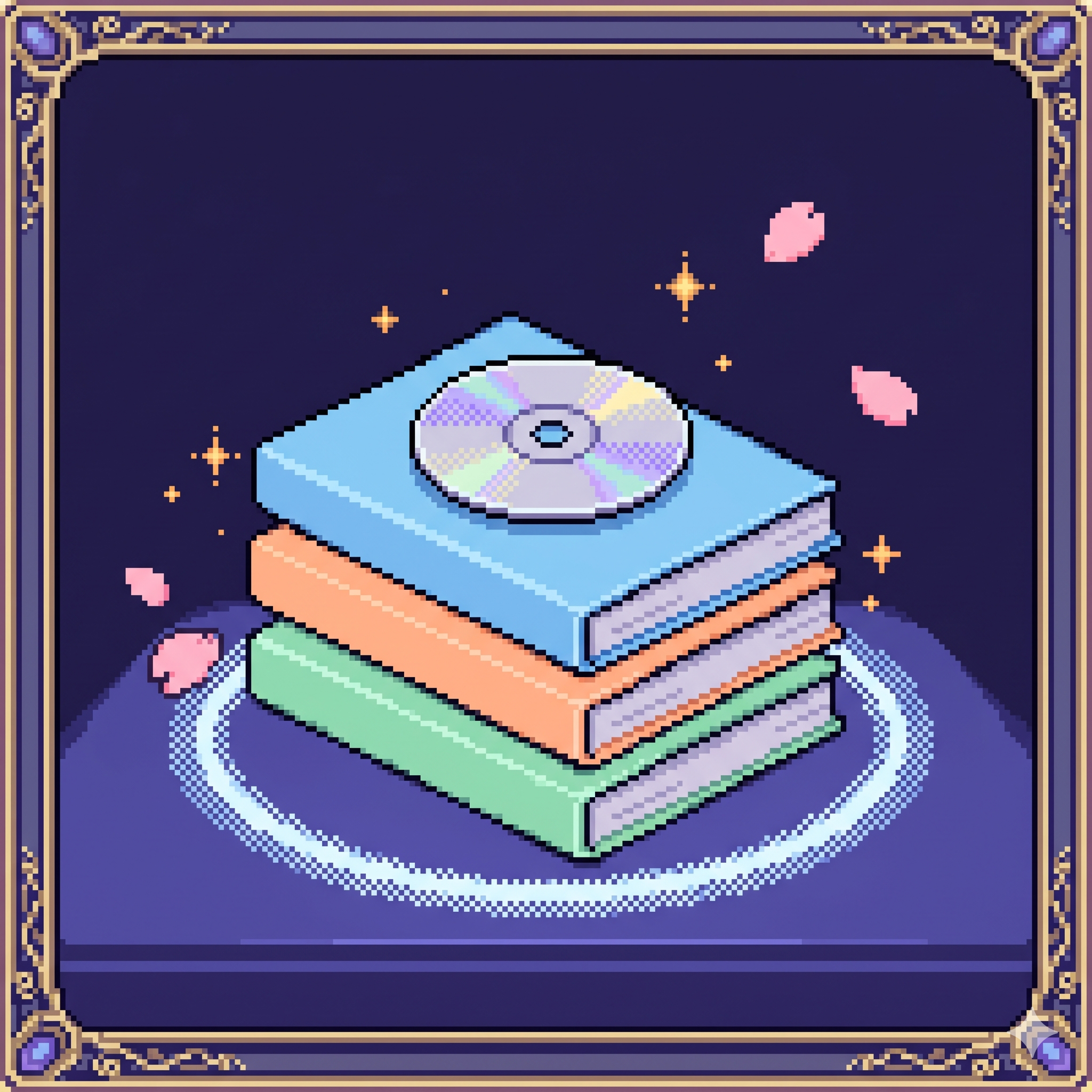 Stack of Japanese graded readers with audio CD